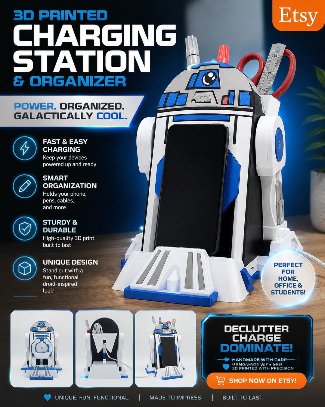 R2-D2 wireless charging dock