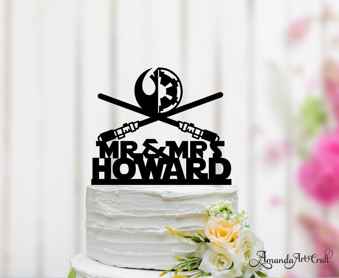 Galactic Republic last name cake topper