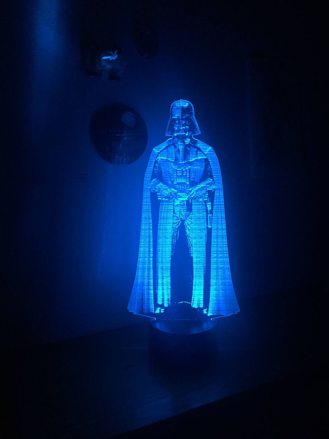 Darth Vader hologram LED desk lamp